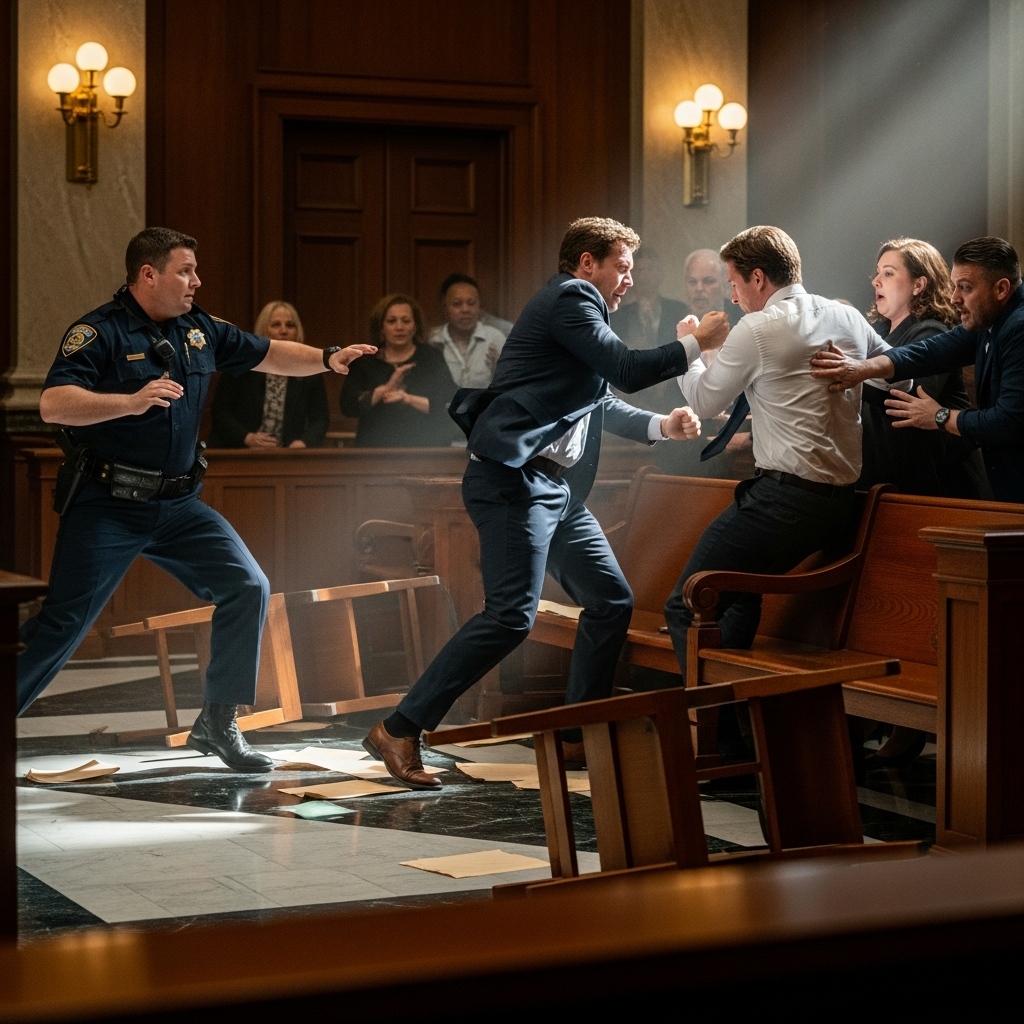 Five Detained Following Violent Altercation at Massachusetts Courthouse