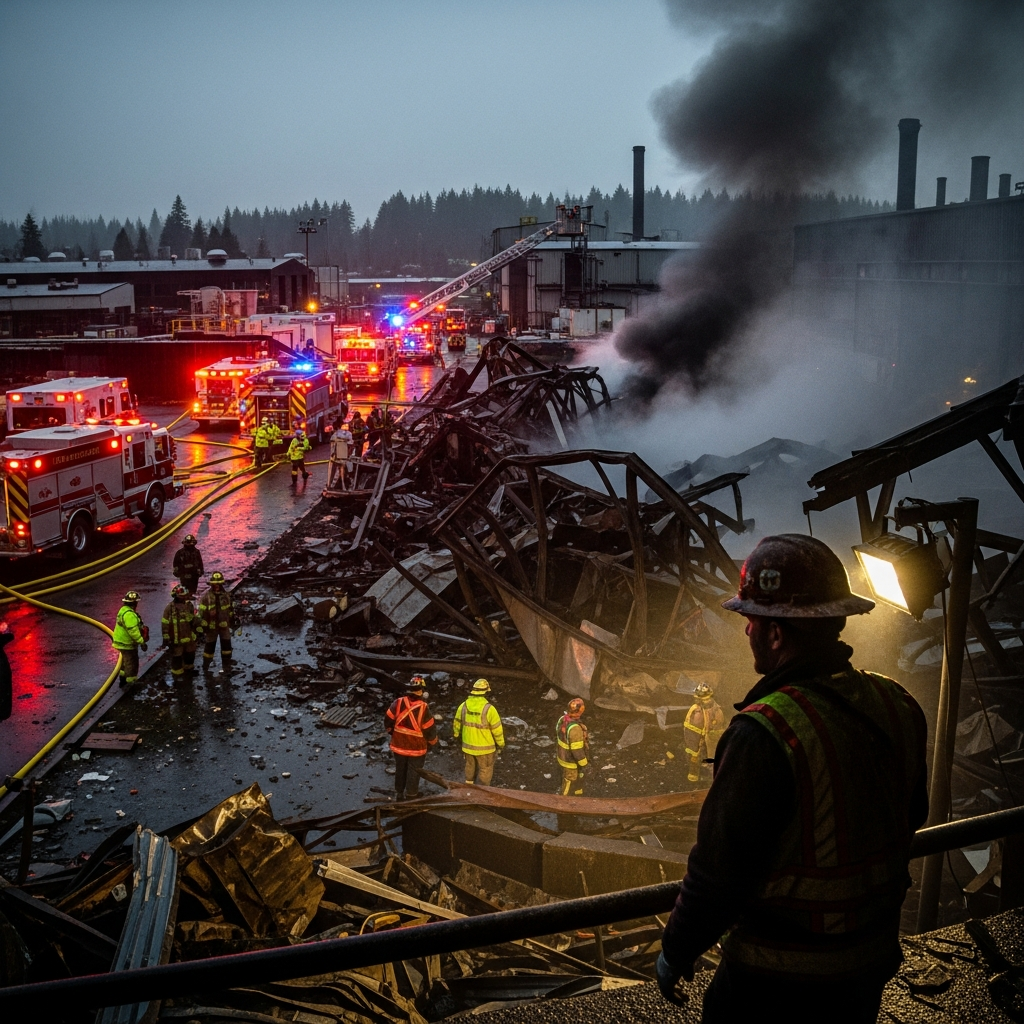 Tragic Incident at Washington Paper Mill: Chemical Tank Implosion Causes Fatalities