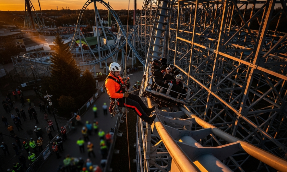 Eight Students Rescued from Texas Roller Coaster Malfunction